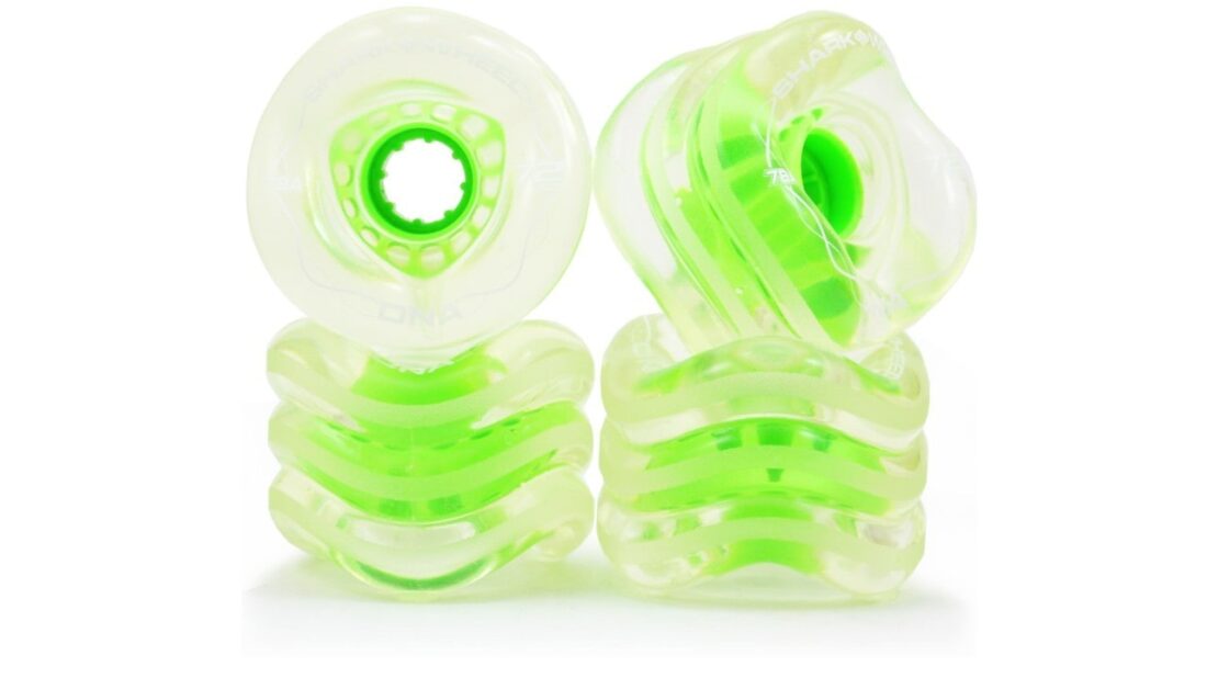 60mm, 78A - CLEAR/GREEN CALIFORNIA ROLL