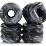 60MM, 78A 78A BLACK AND WHITE SWIRL CALIFORNIA ROLL