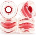 60mm, 78A - CLEAR/RED CALIFORNIA ROLL