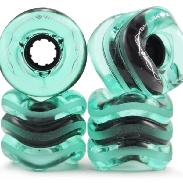 Shark wheel 60 MM, 78A - EMERALD CALIFORNIA ROLL