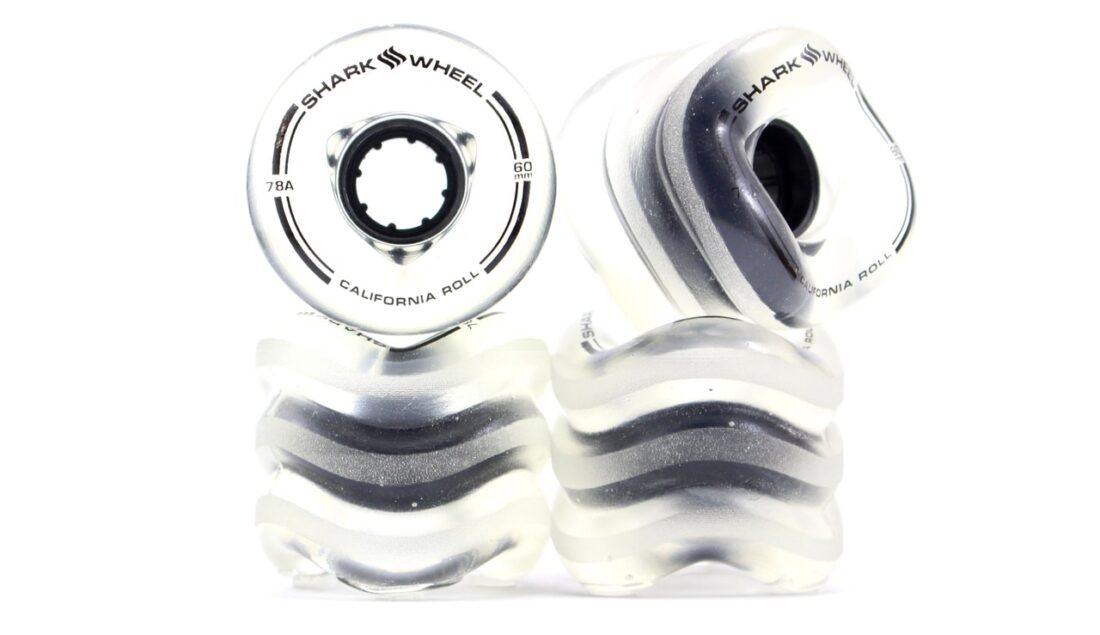 60mm, 78A - CLEAR/BLACK CALIFORNIA ROLL