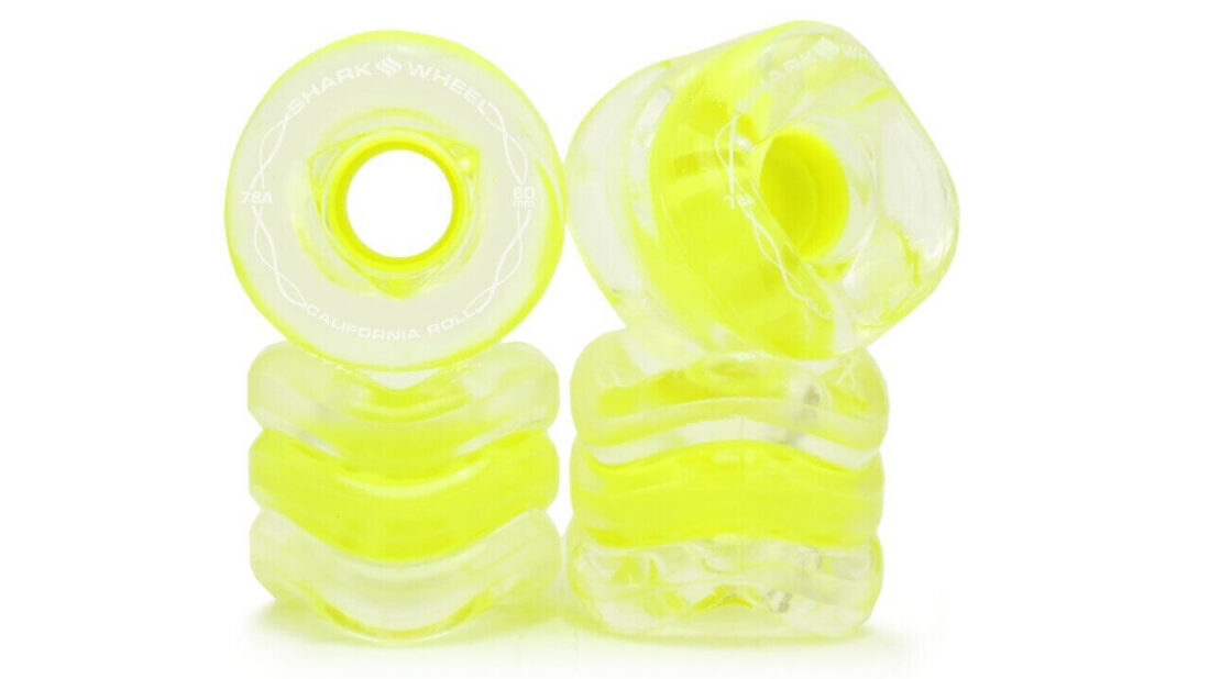 60mm, 78A - CLEAR/ YELOW CALIFORNIA ROLL