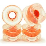 60 MM, 78A - CLEAR/ORANGE CALIFORNIA ROLL