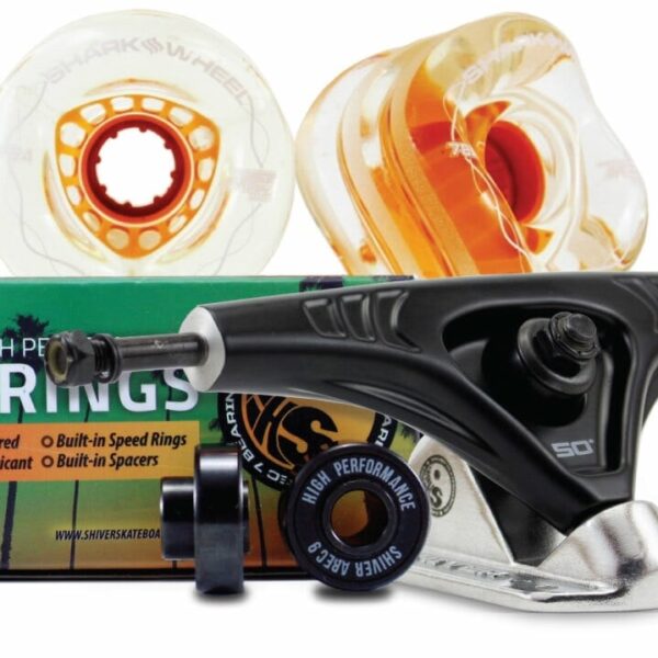 72 mm  WHEELS with ABEC9 BEARINGS & 180mm Trucks - Image 10