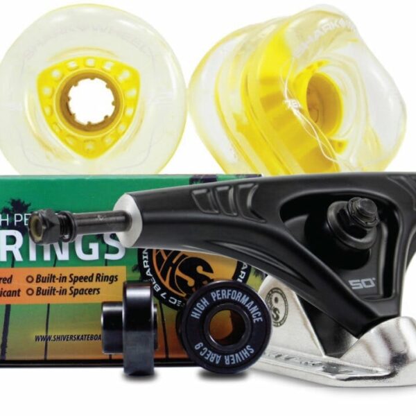 72 mm  WHEELS with ABEC9 BEARINGS & 180mm Trucks - Image 9