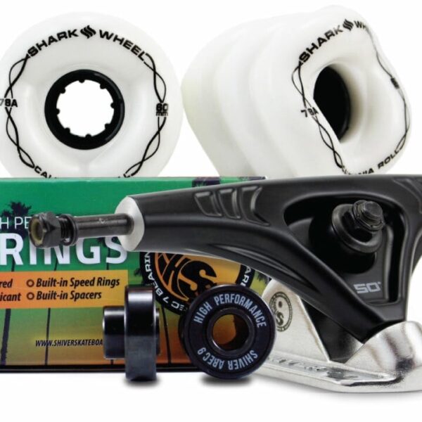 72 mm  WHEELS with ABEC9 BEARINGS & 180mm Trucks - Image 4