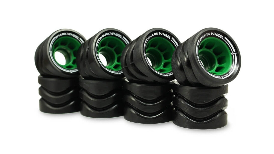 58mm, 86A - GREEN OUTDOOR QUAD SKATES (SALE)